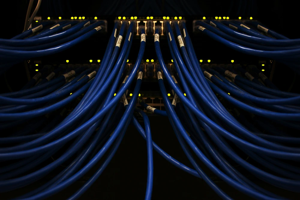 Afbeelding met netwerkkabels - Afdeling ICT Beheer